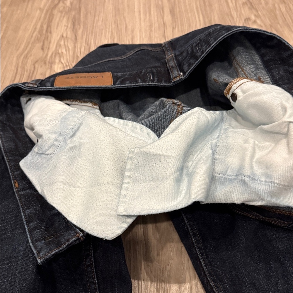 Lacoste Men's Dark Blue Straight Jeans - Picture 5 of 5